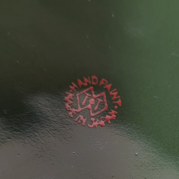 Vintage Olive Green Teapot Hand Painted in Japan - Picture 7 of 7